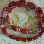 Red & Pink coral necklace - SOLD
